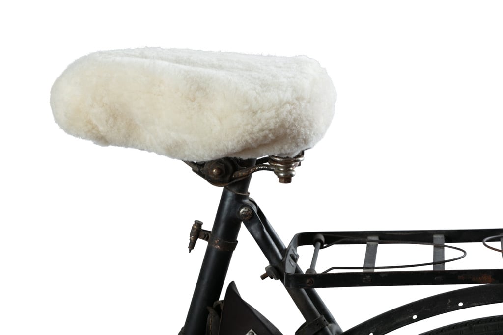 sheepskin bicycle seat cover