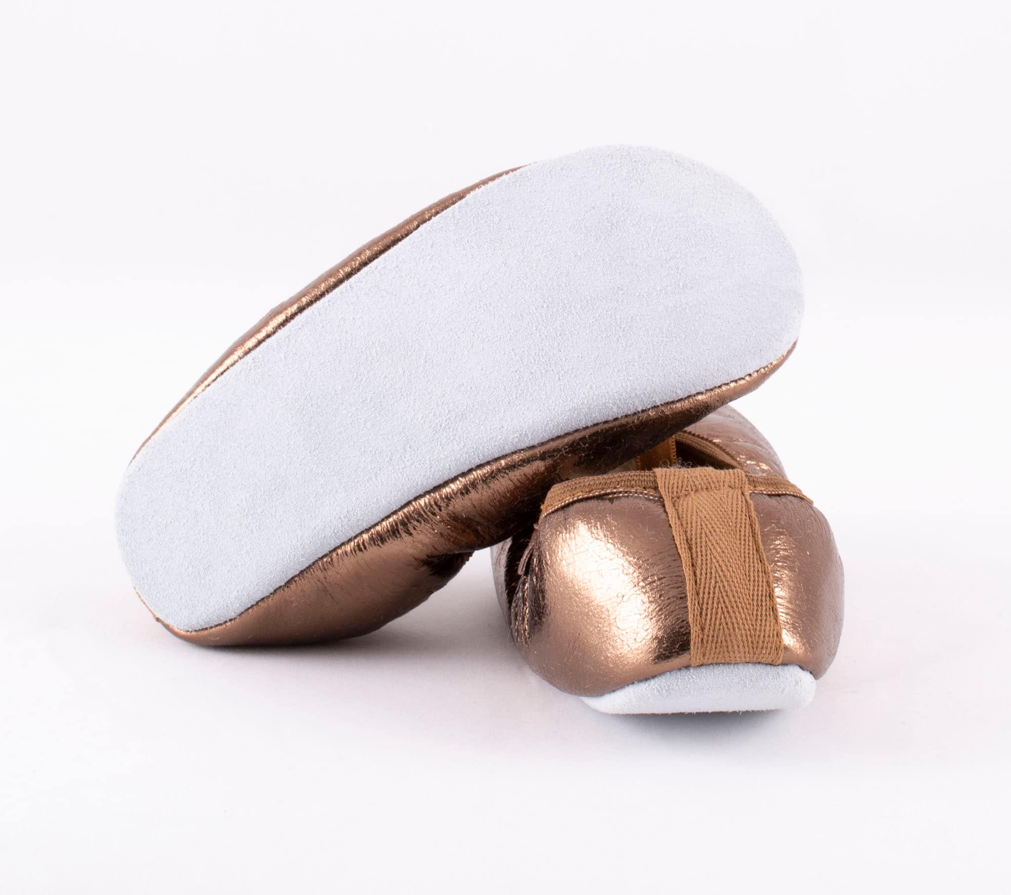 gold ballerina slippers
