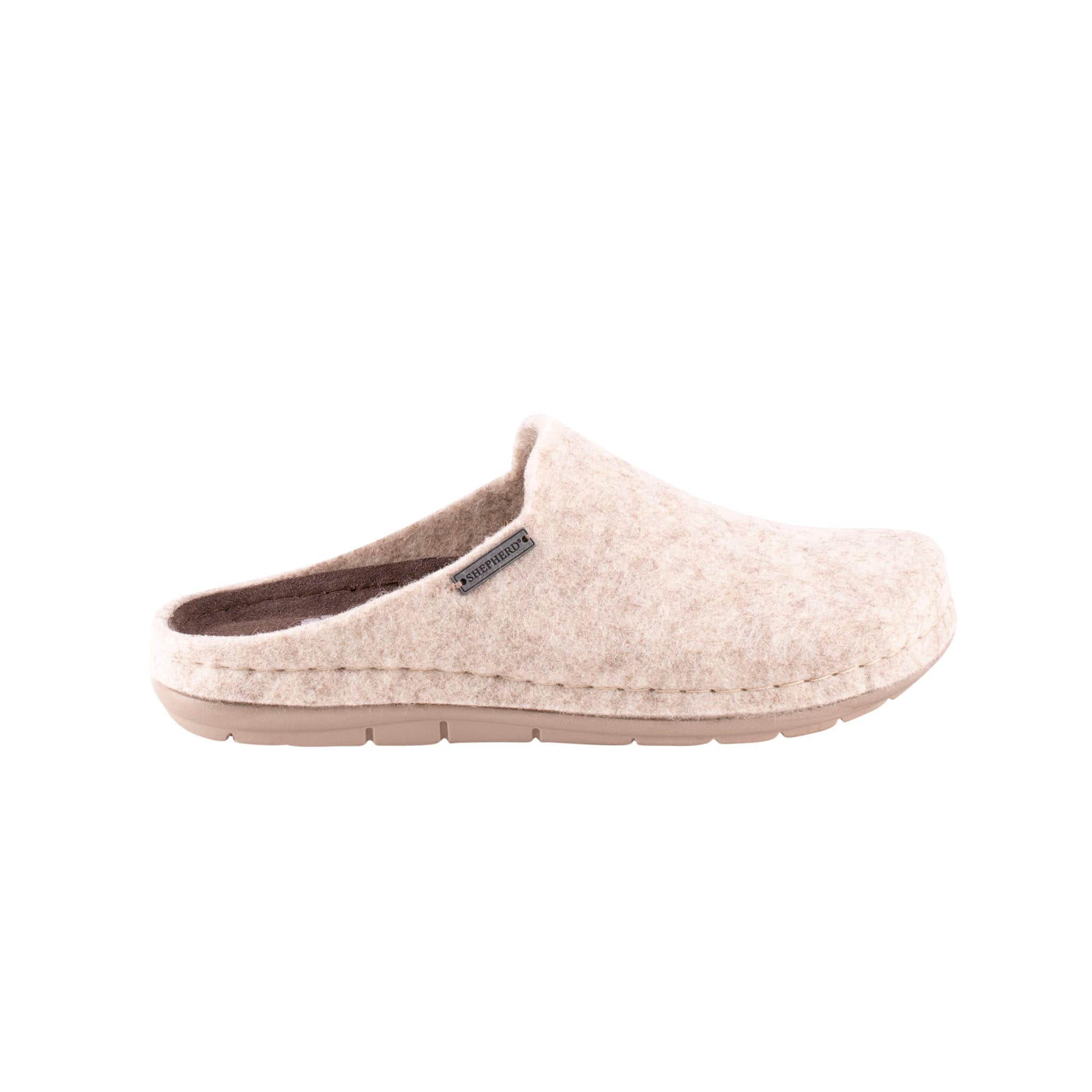 Shepherd Ulla sheepskin slippers for women.