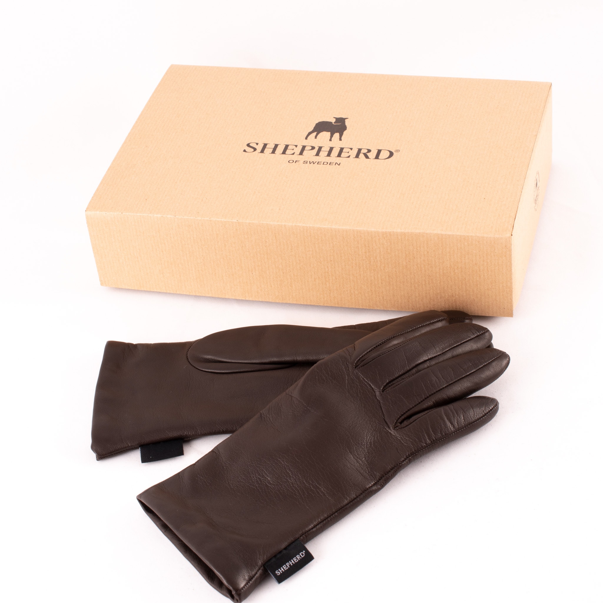 Shepherd leather glove lined with wool