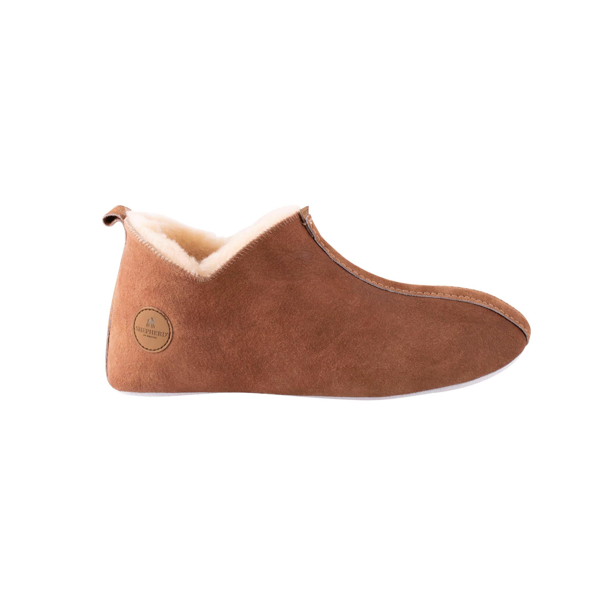 Shepherd Lina slippers- Antique cognac