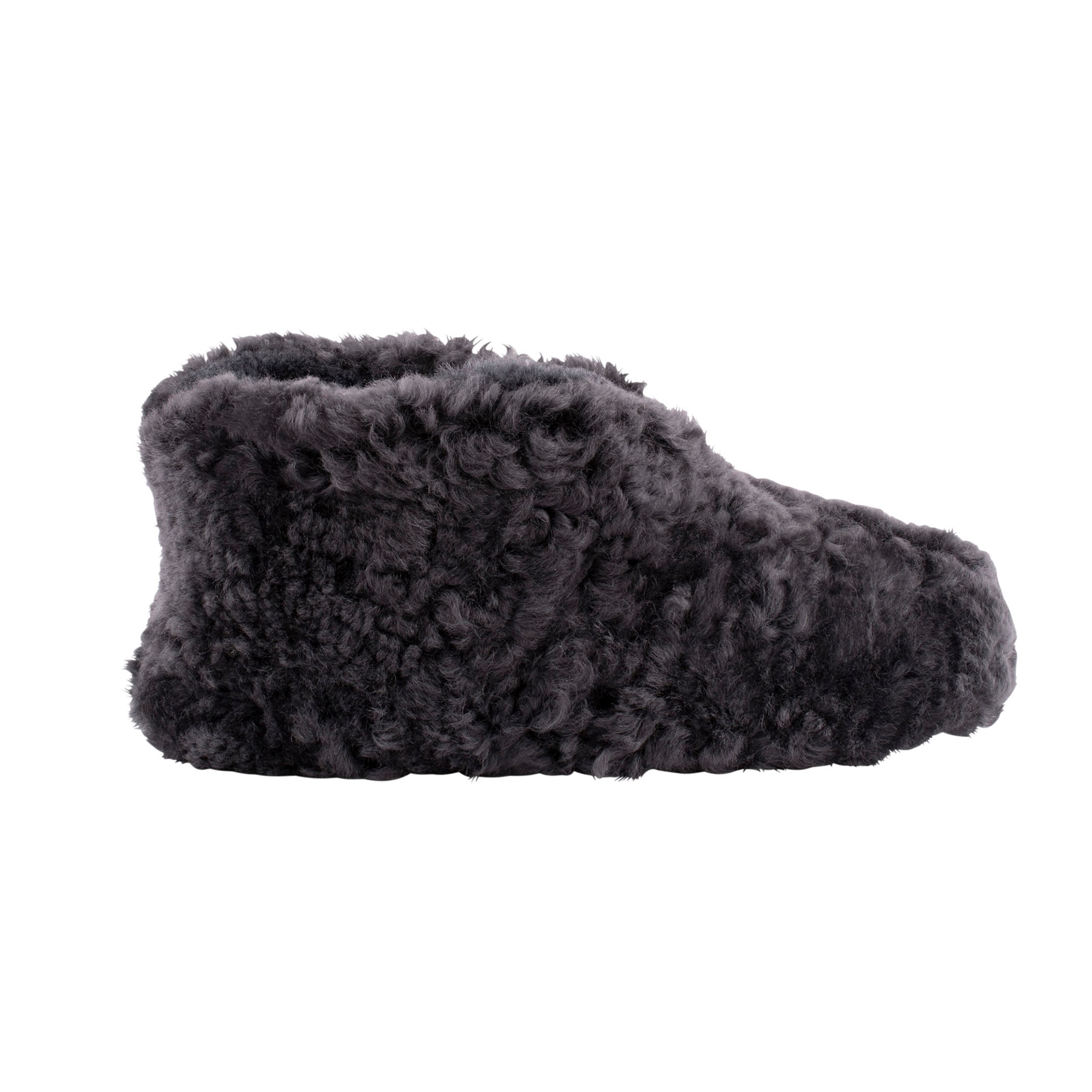 Shepherd Ulla are a pair of soft ankel high sheepskin slippers.