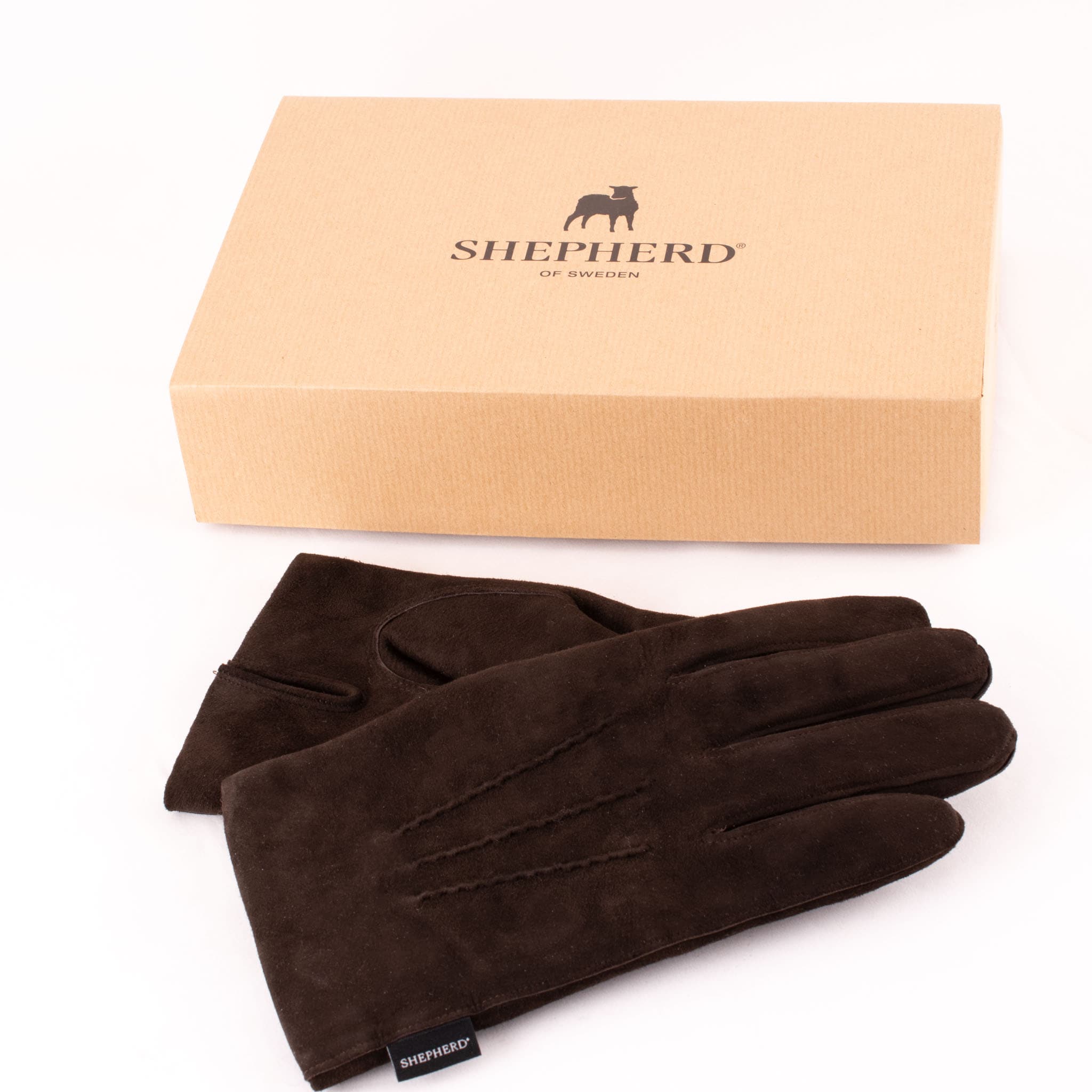 Leather gloves lined with wool