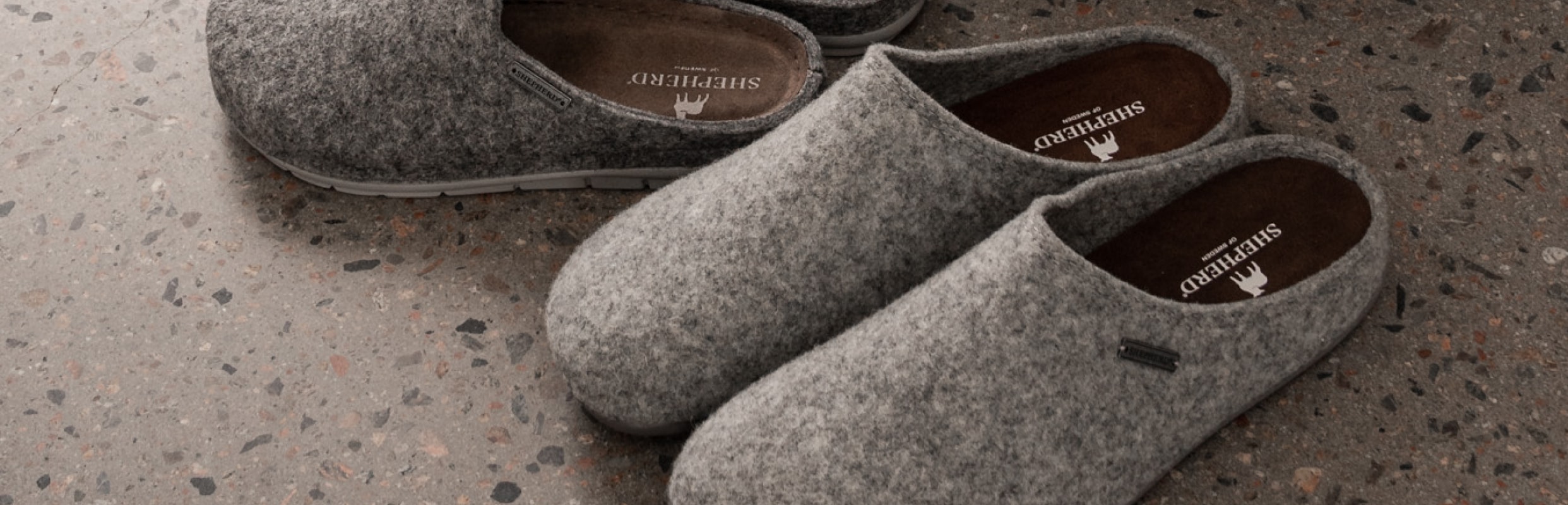 Mens woolen store slippers